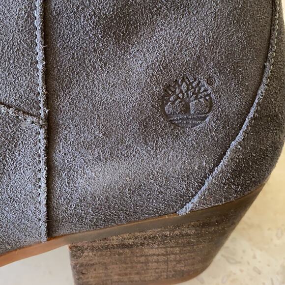 Timberland Grey Suede Ortholite Booties Size: 8 - Picture 7 of 9